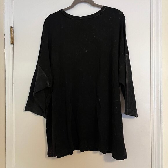 Torrid Size 3 Black Dream Fleece Long Sleeve Scoop Sleep Tee - Picture 5 of 7